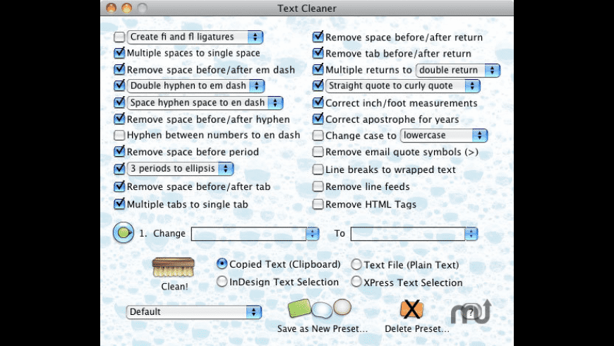 mac html cleaner